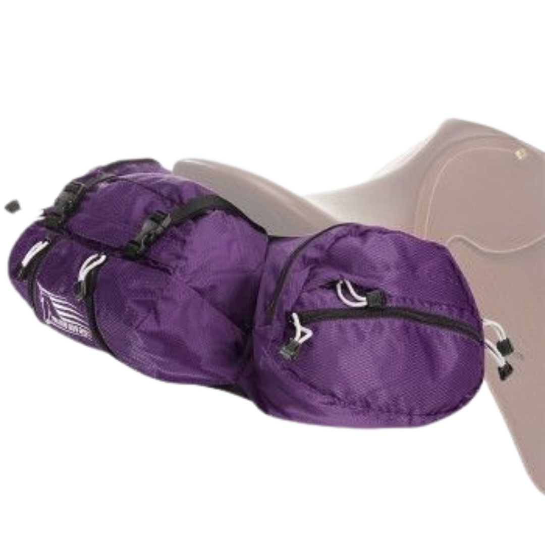 EasyCare Delux Stowaway Cantle Saddle Bag in Purple