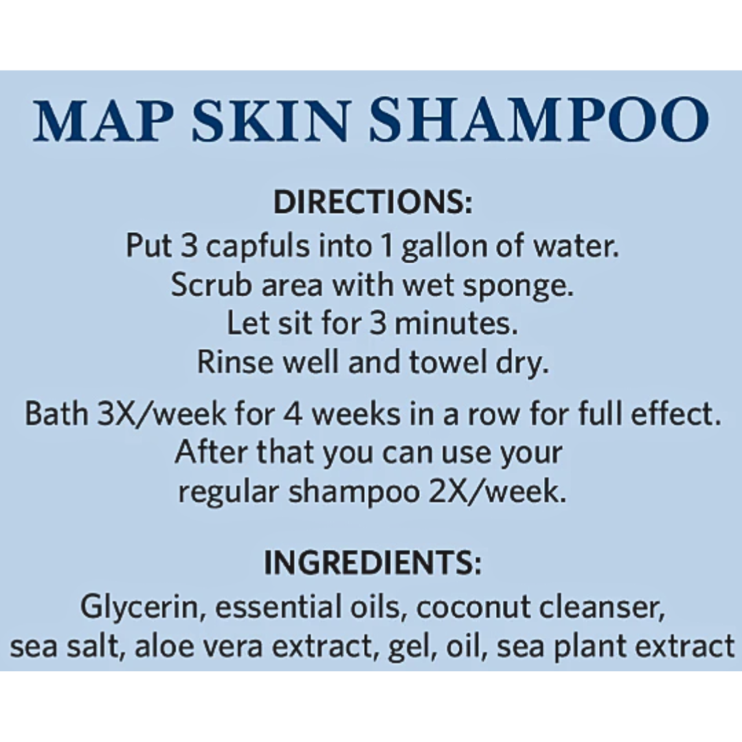 Map Skin Shampoo Directions & Ingredients