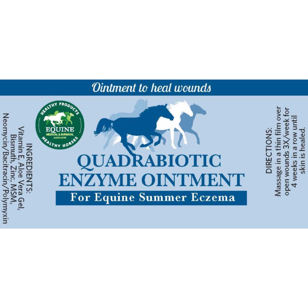 Quadrabiotic Enzyme Ointment Directions & Ingredients